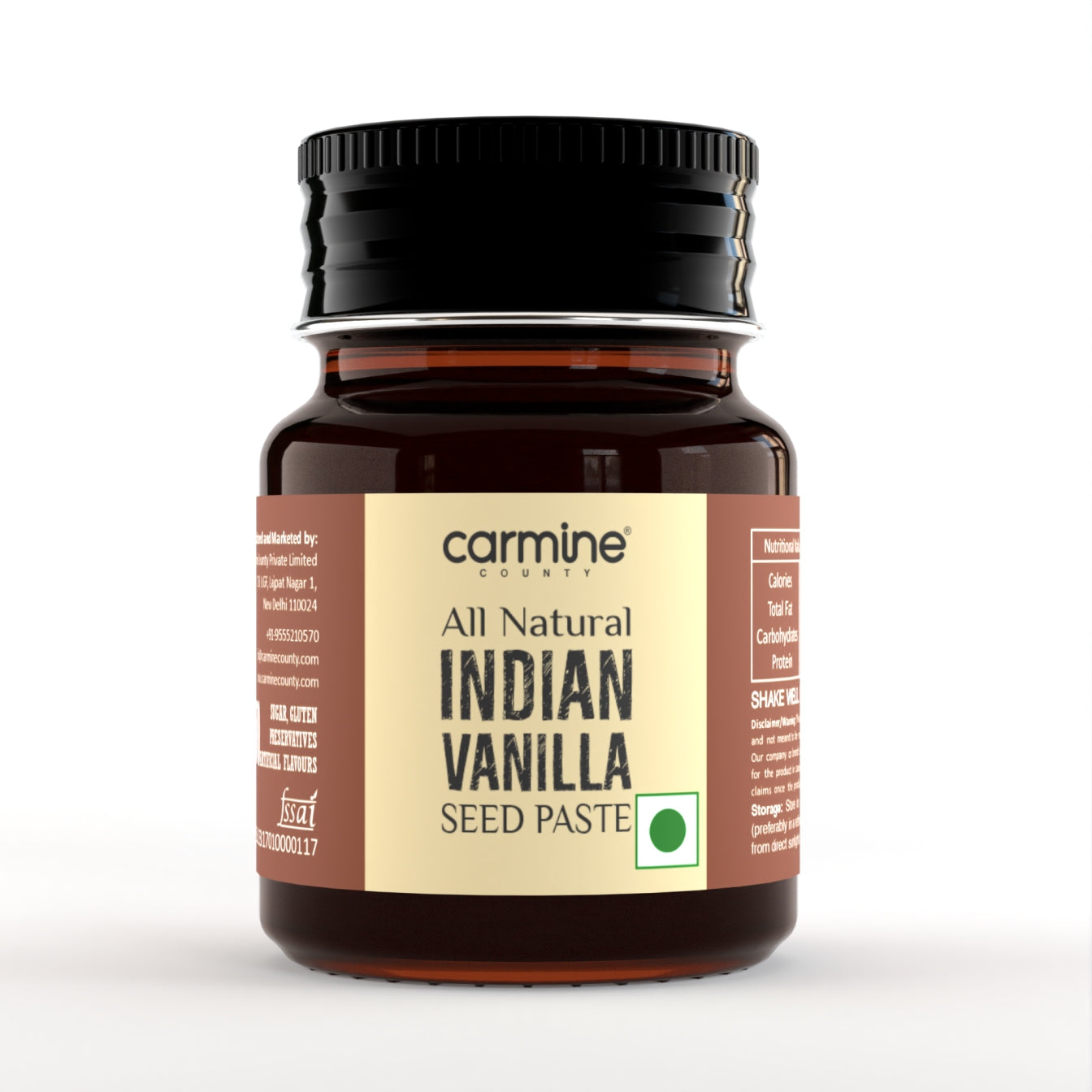 Carmine County All Natural Indian Vanilla Seed Paste