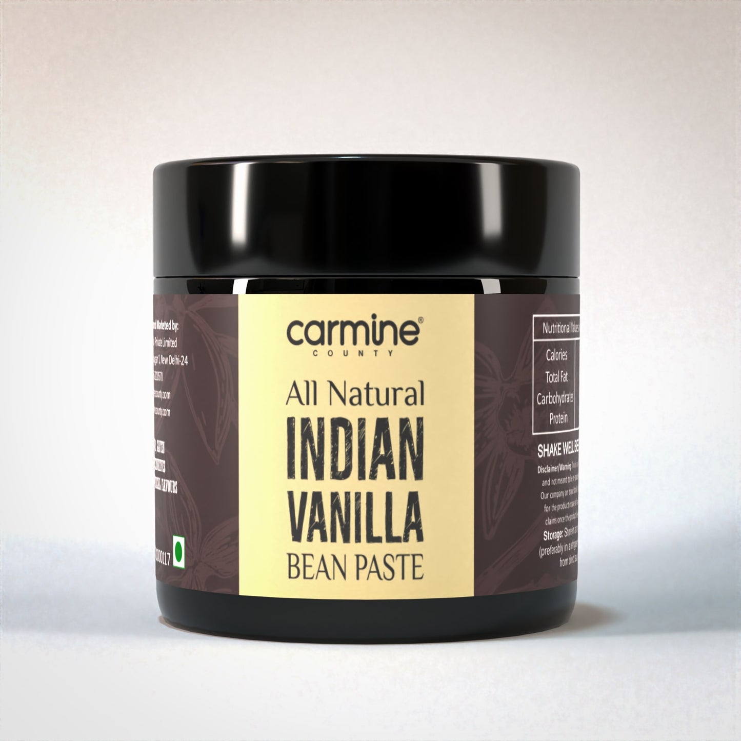 Carmine County All Natural Indian Vanilla Bean Paste