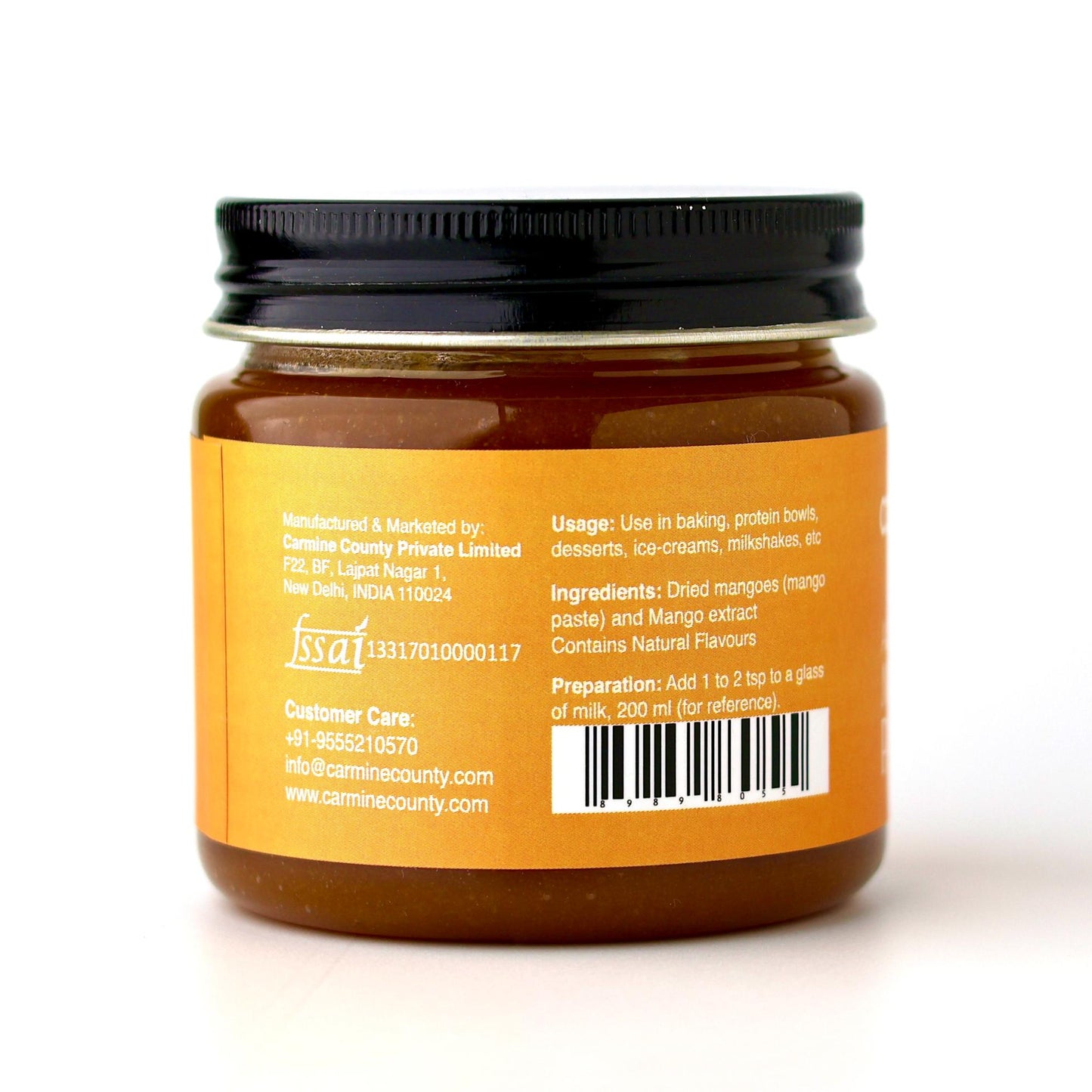 Alphonso Mango Paste 200 g, No Artificial Flavours, No Added Colors, No Preservatives