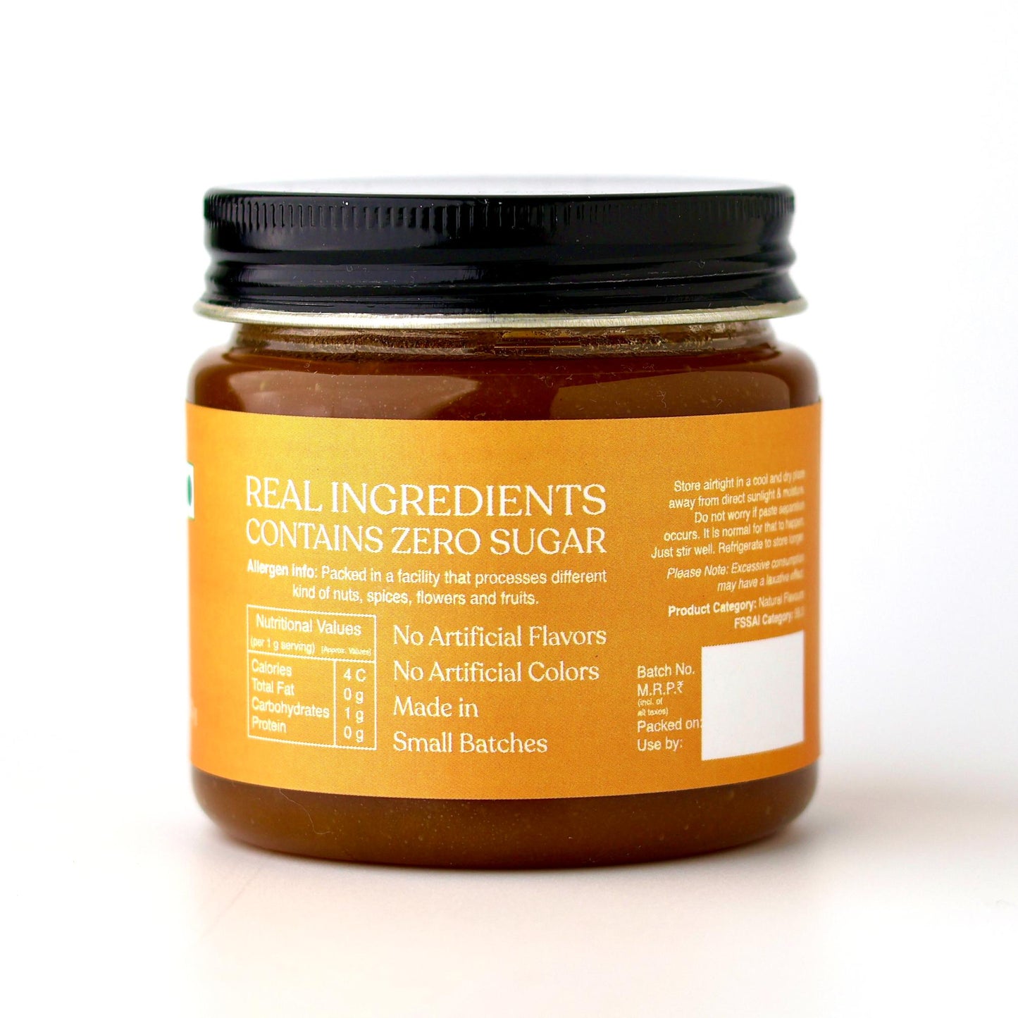 Alphonso Mango Paste 200 g, No Artificial Flavours, No Added Colors, No Preservatives