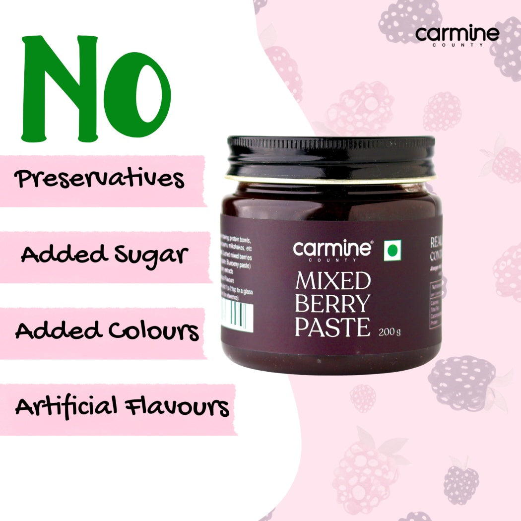 Mixed Berry Paste 200 g, No Artificial Flavours, No Added Colors, No Preservatives