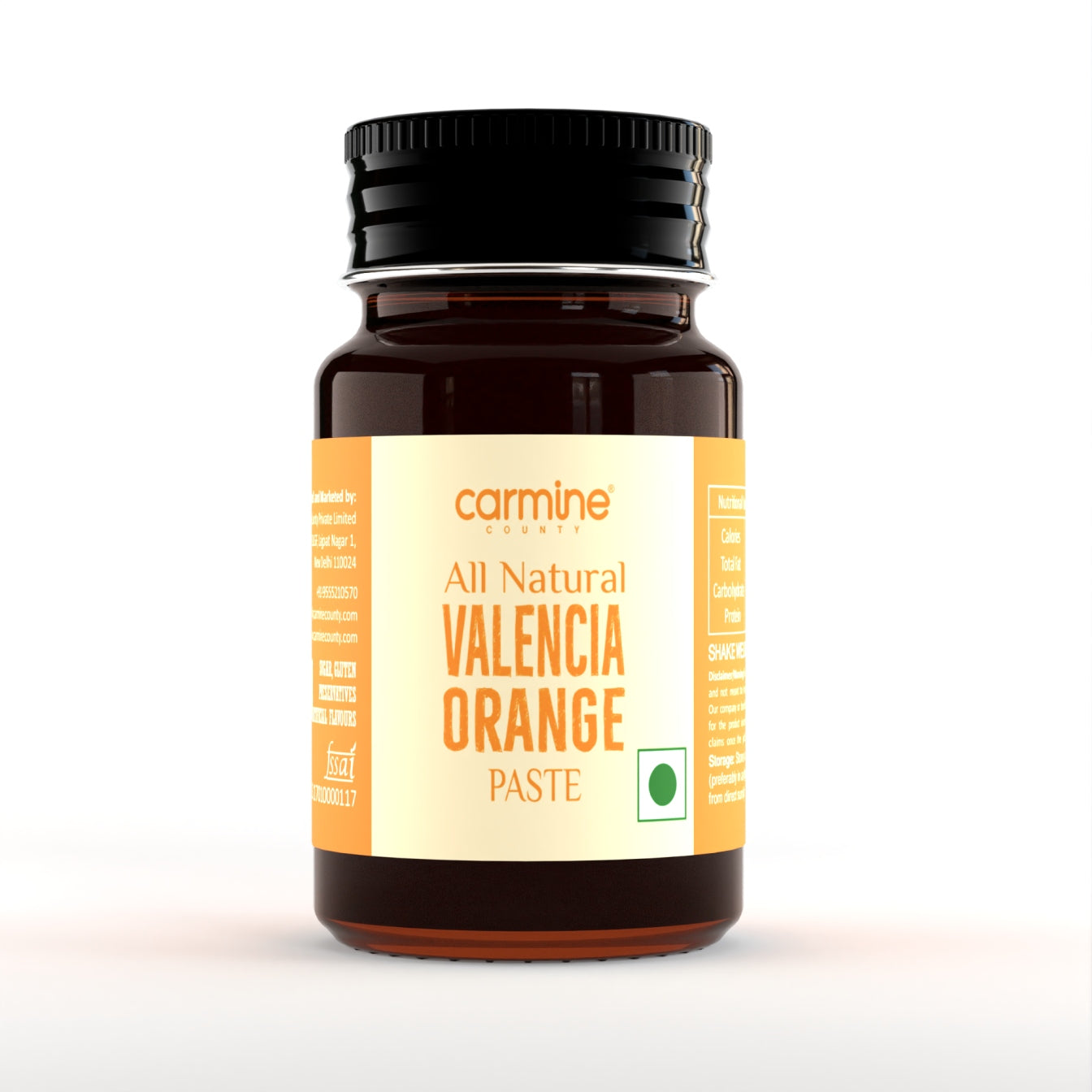 Carmine County All Natural Valencia Orange Paste 130 g