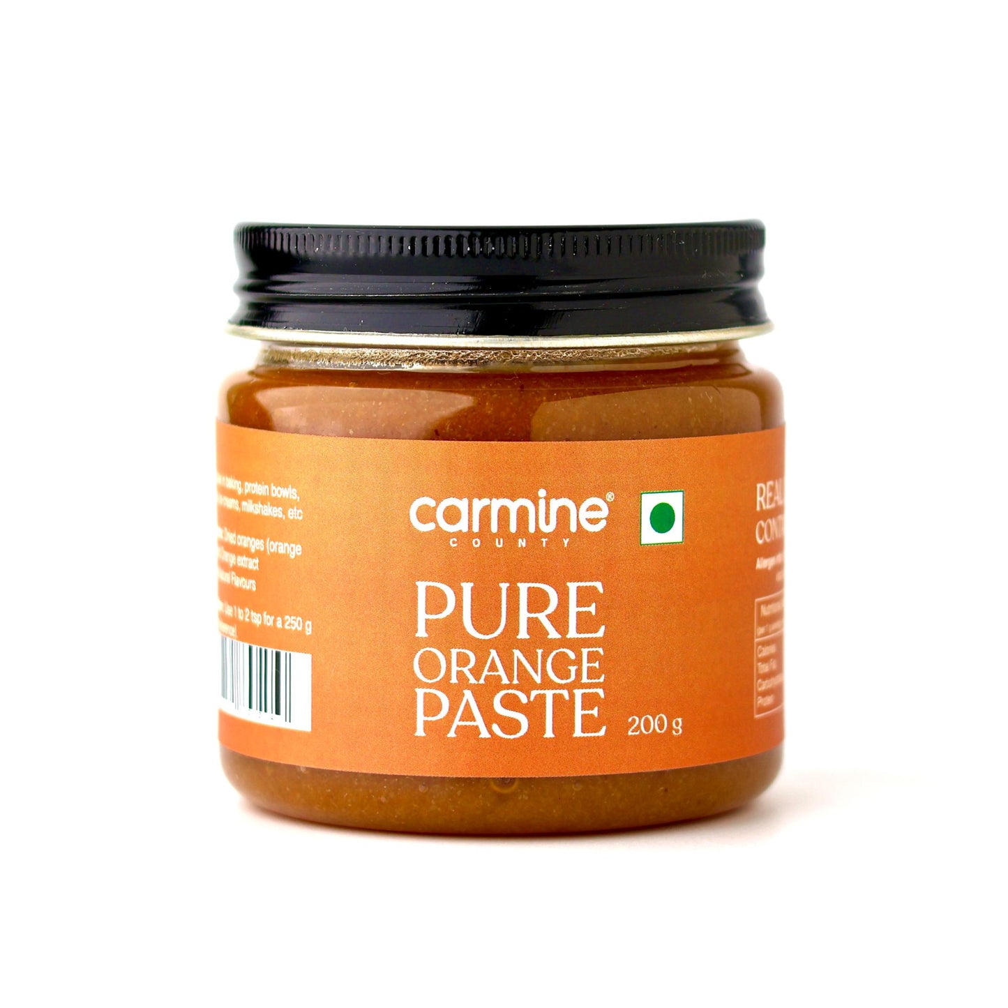 Pure Orange Paste 200 g, No Artificial Flavours, No Added Colors, No Preservatives