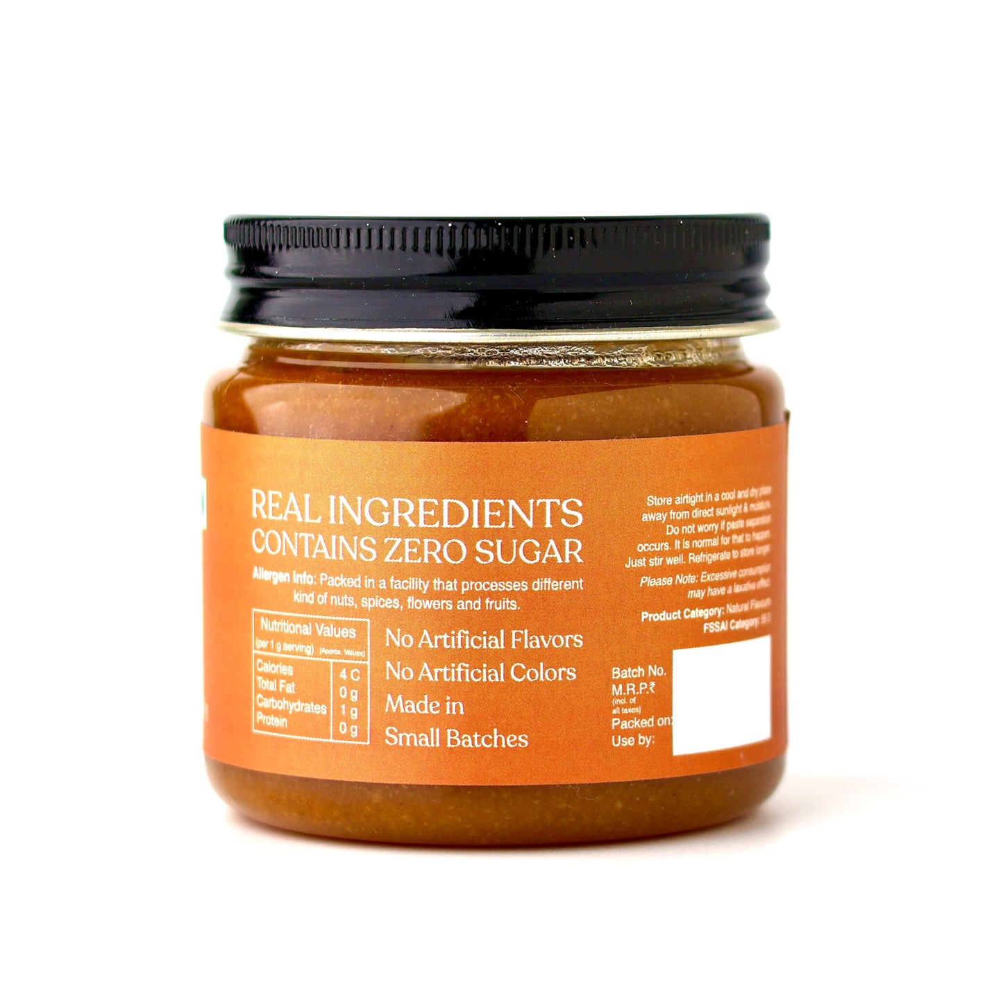 Pure Orange Paste 200 g, No Artificial Flavours, No Added Colors, No Preservatives