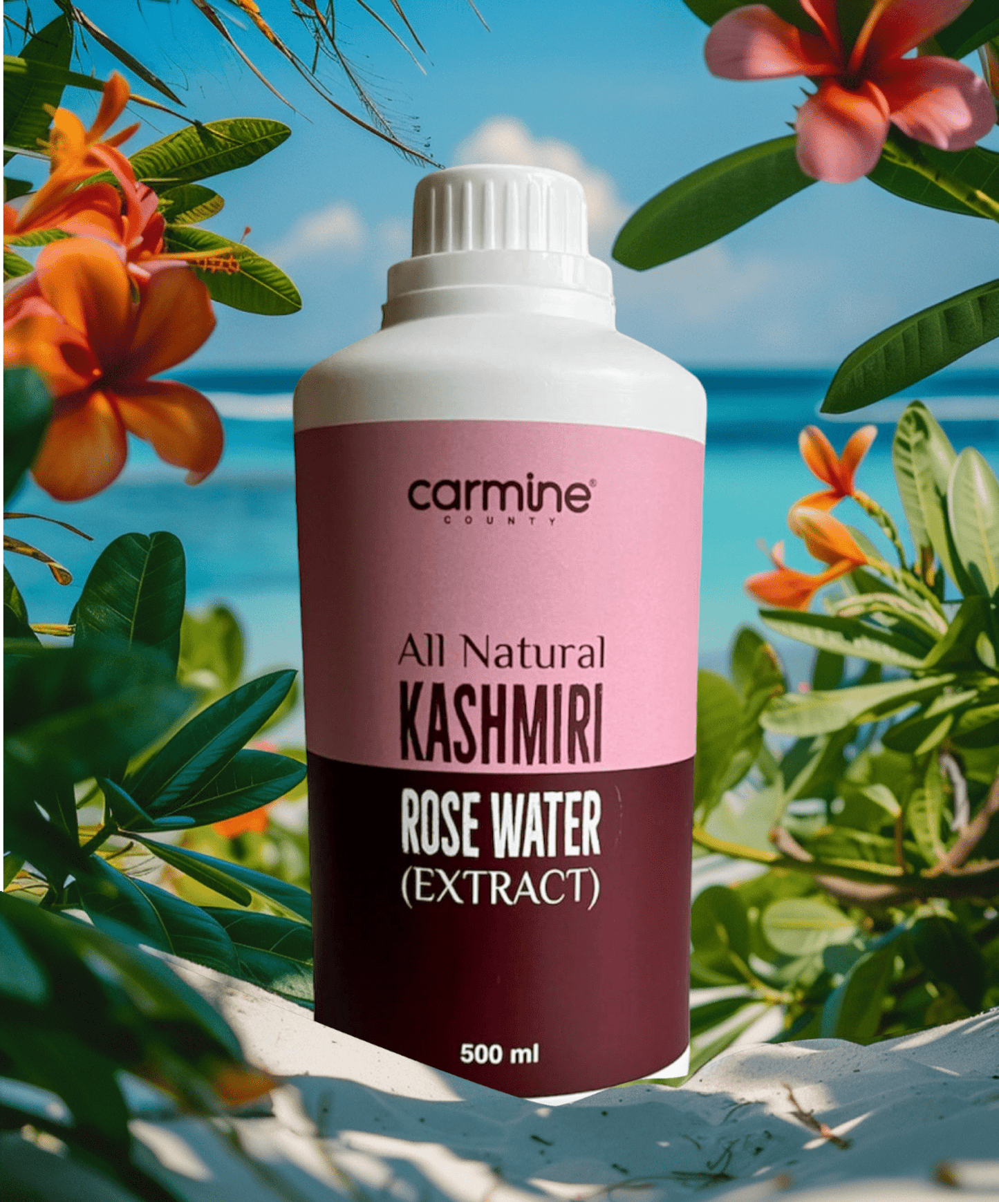 Carmine County All Natural Premium Kashmiri Rose Water 500 ml