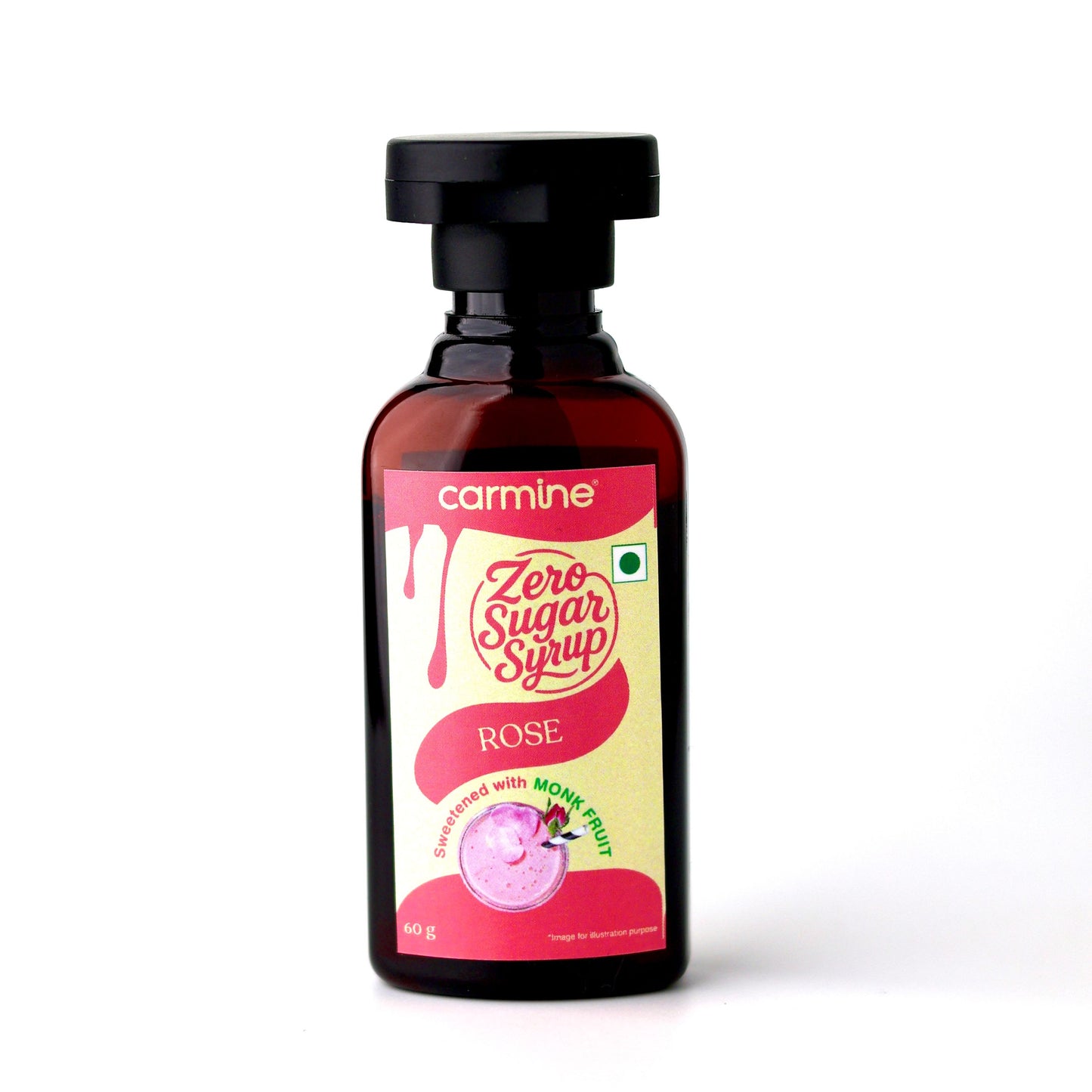 Zero Sugar Syrups - Combo of 5 Syrups (Alphonso Mango, Blueberry, Strawberry, Tropical Bliss and Rose), 60 g each