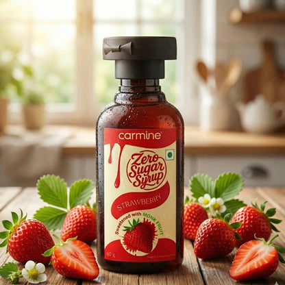 Zero Sugar Syrups - Natural, Plant-Based, Sweetened with Pure Monk Fruit, Clean Label Syrups, 60 g